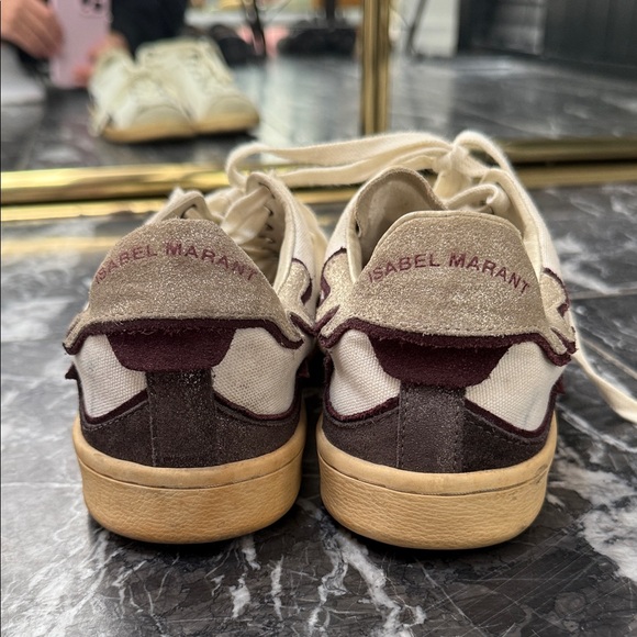 Isabel Marant Beige and Dark Brown Sneakers - Picture 2 of 5